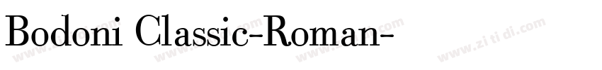 Bodoni Classic-Roman字体转换